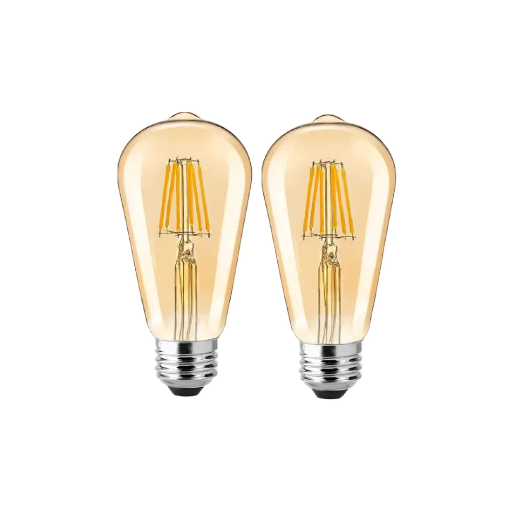 Gesto 4W E27 Base Filament Bulbs/Edison Hanging Light Led Bulb Warm White 2700K Antique Vintage Filament Light Bulbs, Pack Of 2