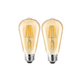 Gesto 4W E27 Base Filament Bulbs/Edison Hanging Light Led Bulb Warm White 2700K Antique Vintage Filament Light Bulbs, Pack Of 2