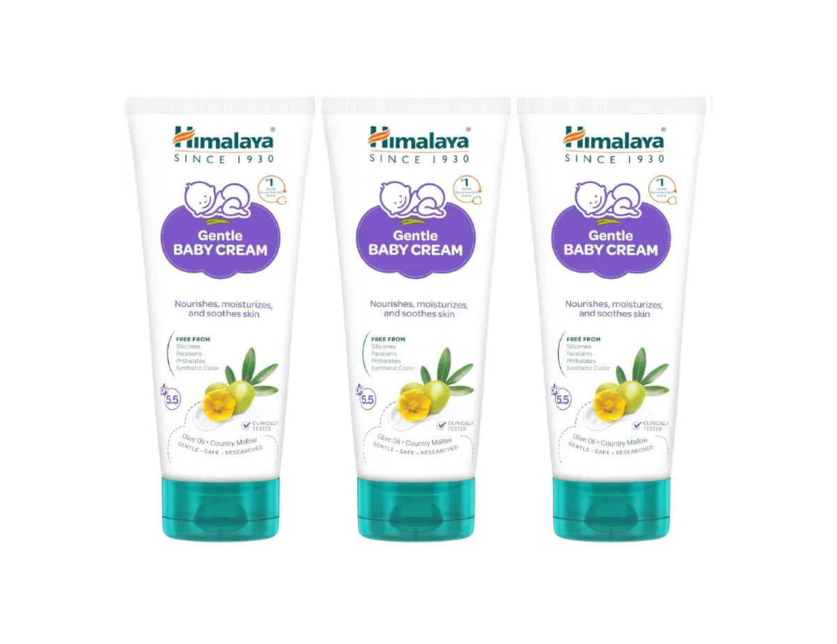 Himalaya Gentle Baby Cream 200ml with Olive Oil, Giloy & Licorice | pH 5.5 | No. 1 Doctor Recommended Baby Cream