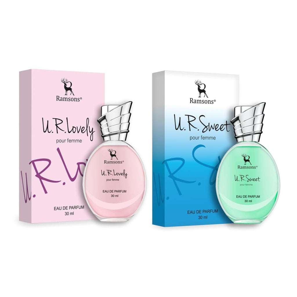 Ramsons - U R LOVELY & U R SWEET Eau De Parfum Combo Pack | 30 ML x 2 | Perfume For Women