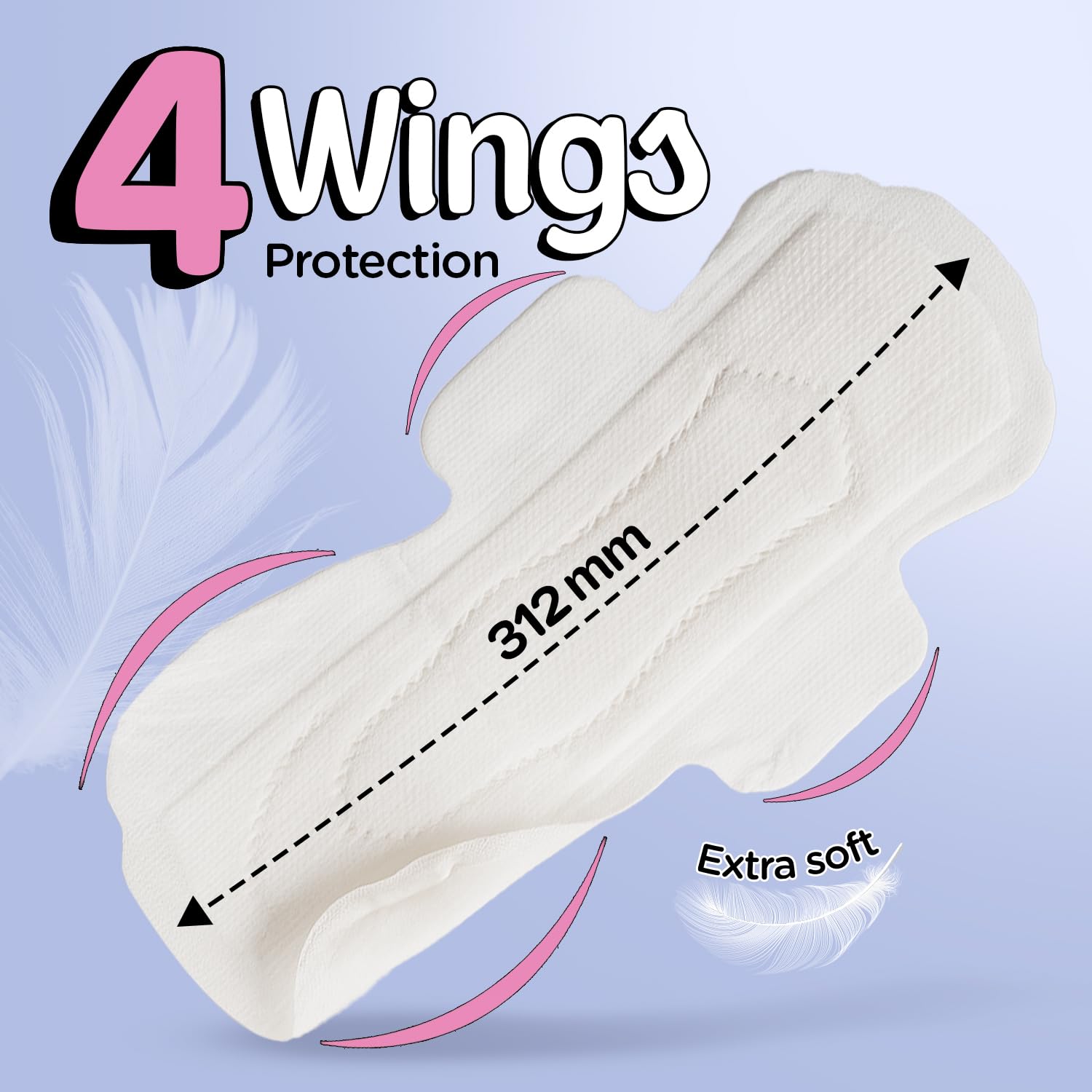 Pee Safe Comfort Ultra Thin Sanitary Pads For Women | XXL | 30 Pads | Ultra Soft, Dual Wings, Toxin Free, Extra Long, 6 Layer Deep Absorption, Rash Free...