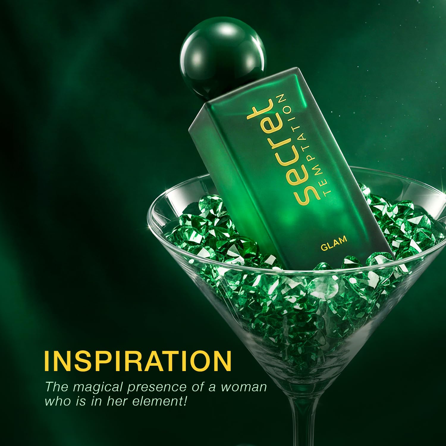 Secret Temptation Glam Perfume for Women, 100ml | Premium Perfume with Long-Lasting Scent | Elegant & Classy Fragrance |Gift for Women