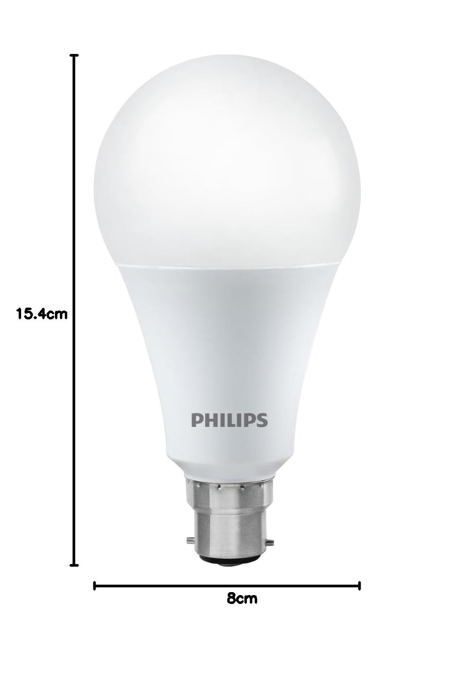 Philips 26-watt LED Bulb |AceBright High Wattage LED Bulb|Base: B22 Light Bulb for Home | Crystal White, Pack of 6
