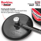 Hawkins 2 Litre Instaa Pressure Cooker, Induction Inner Lid Cooker, Tall Body Hard Anodised Cooker, Black (IIH2T)