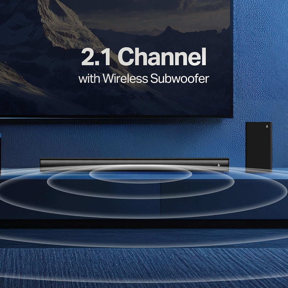boAt Aavante 2.1 2450, 240W Signature Sound, 2.1-Channel with Wireless Subwoofer, BT v5.4, Multiple Ports, EQ Modes, Bluetooth Sound bar, Home Theatre...
