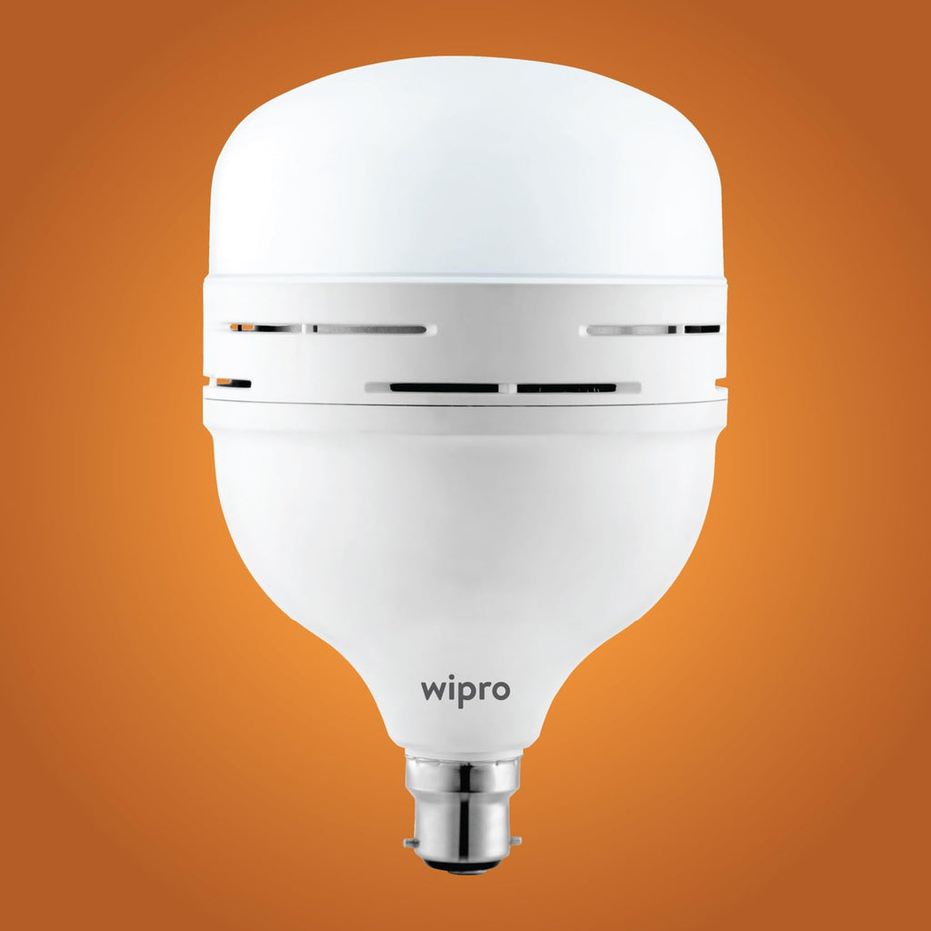 wipro Garnet 30w LED Emergency Bulb | Cool Day White (6500K) | B22 | Inverter Bulb for Home | Upto 10 Hours Back up with dimmable Modes | Li-ion Battery | Over Charging Protection | Pack of 1