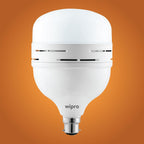 wipro Garnet 30w LED Emergency Bulb | Cool Day White (6500K) | B22 | Inverter Bulb for Home | Upto 10 Hours Back up with dimmable Modes | Li-ion Battery | Over Charging Protection | Pack of 1