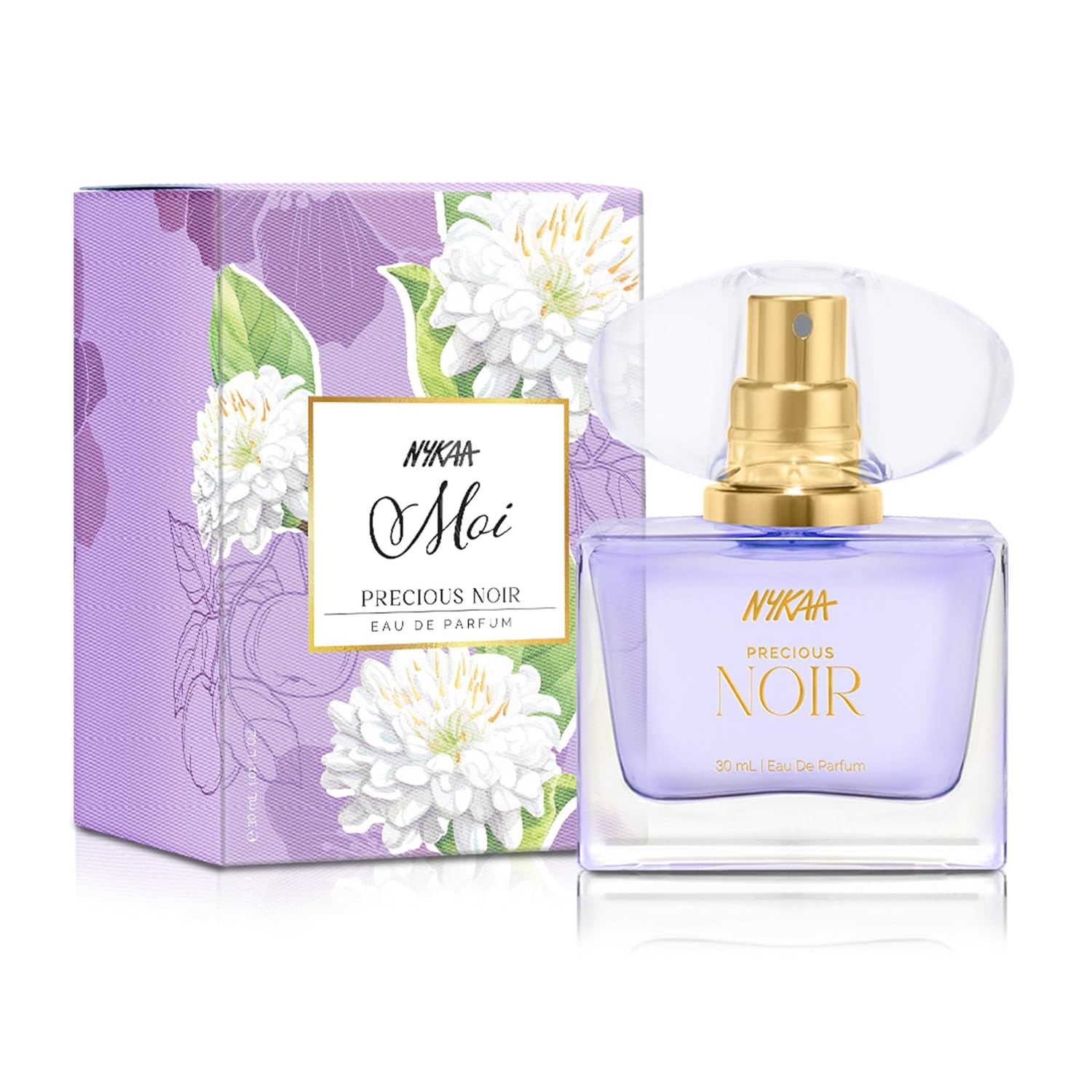 Nykaa Moi Precious Noir Eau De Parfum for Women, Freesia & Apple Scent, 30ml
