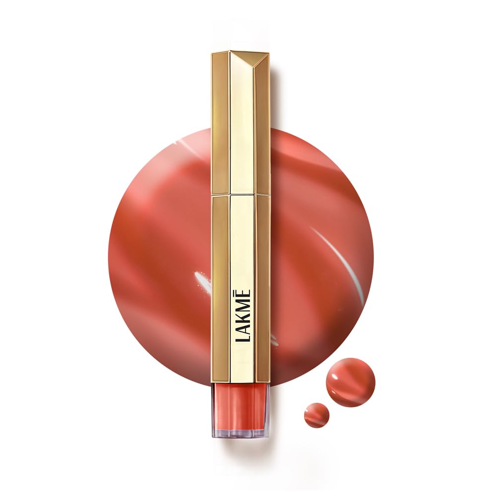 LAKMÉ LAKM Lakme 9to5 Overtime Shine Tinted Lip Oil - Coral Charm 5.3ml | 3Ml