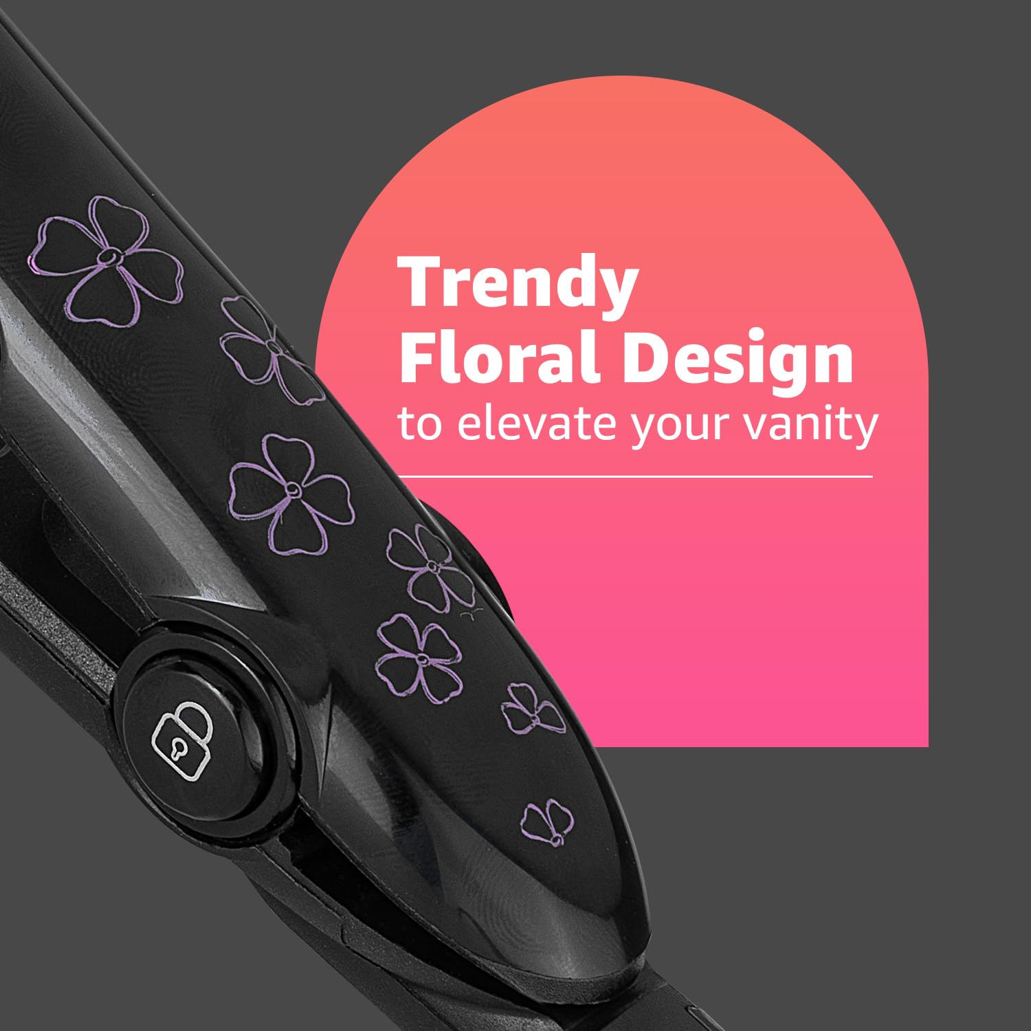Vega Adore Hair Straightener for Women with Ceramic Plates & Fast Heat