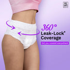 Pee Safe Comfort Period Panties | XL-XXL | 4 Panties | Seamless Fit | Heavy Flow | 360° Protection | 12 Hr Protection | Leak Proof | Overnight Comfort |...