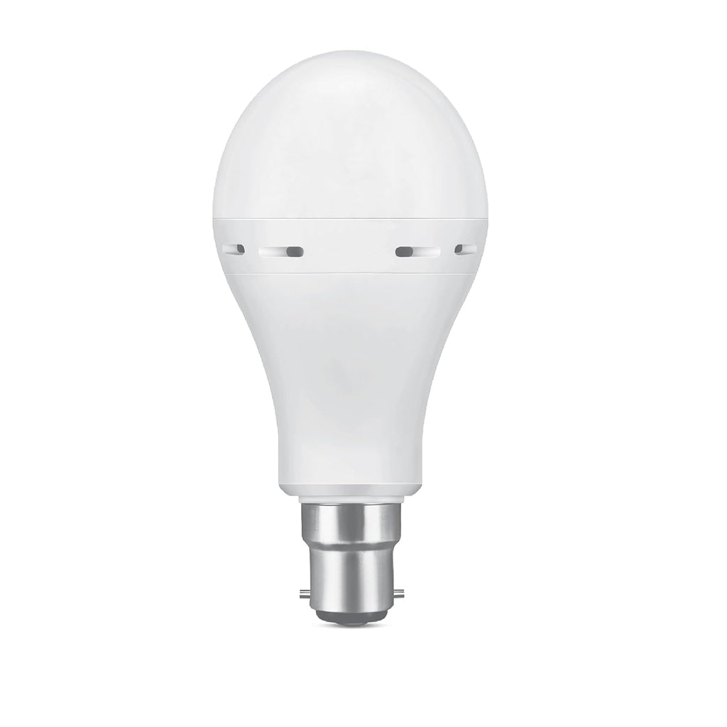 wipro Garnet 14W LED Emergency Bulb | Cool Day White (6500K) | B22 LED Bulb Base | Inverter Bulb for home, with 4 Hours battery back up| Li-ion Battery | Over charging Protection | Pack of 1