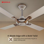 Havells Leganza 4 Blade 1200mm Ceiling Fan (Mist Honey)