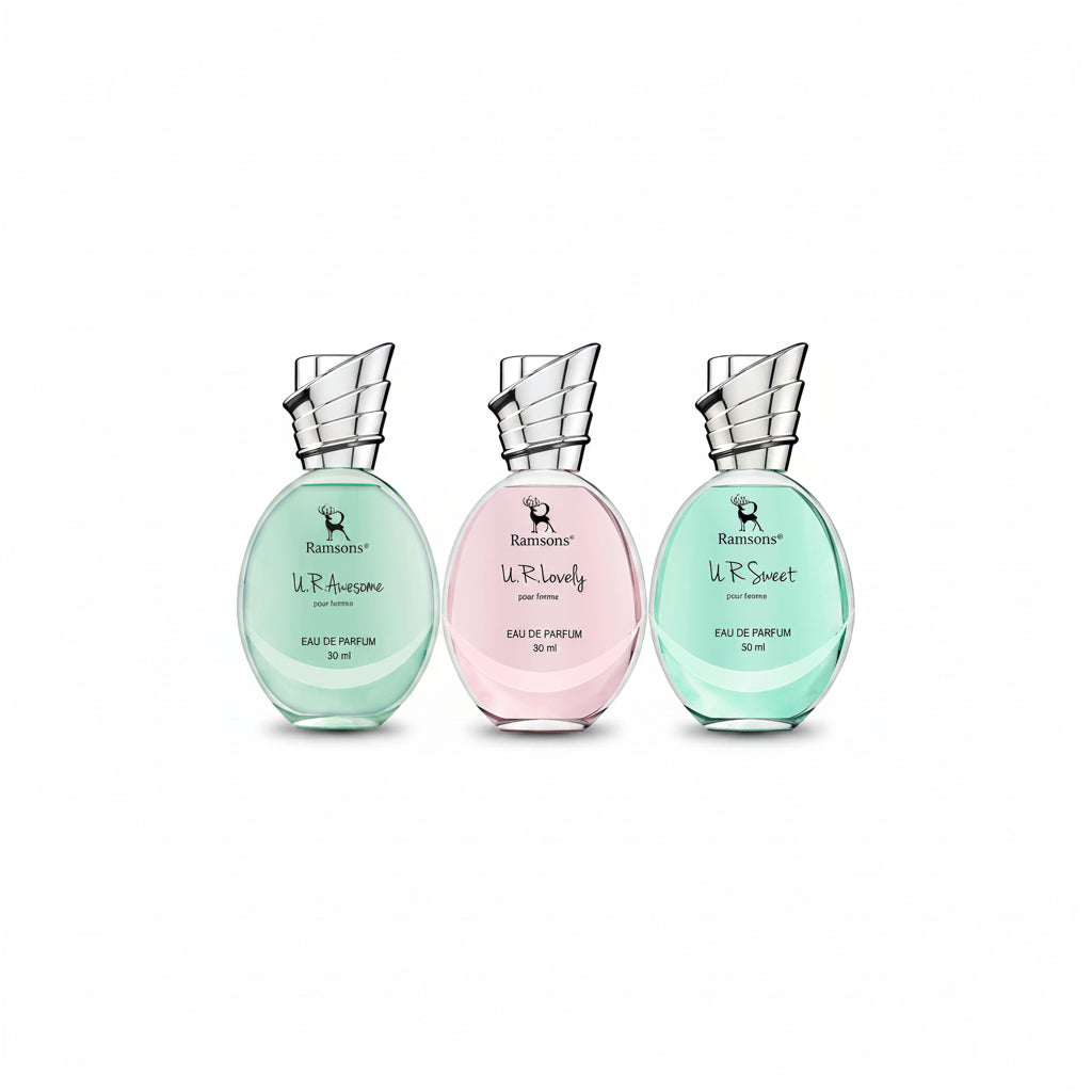 Ramsons - U R LOVELY, U R SWEET & U R AWESOME Eau de Parfum Combo Pack of | 30 ML x 3| Perfume For Women