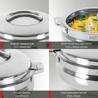 MILTON Sphere 1500 Stainless Steel Casserole, 1.69 Litre, Silver |