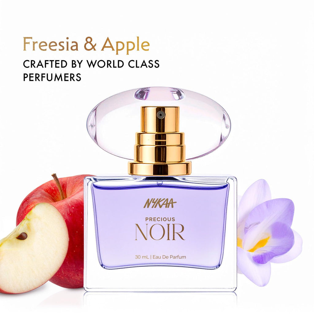 Nykaa Moi Precious Noir Eau De Parfum for Women, Freesia & Apple Scent, 30ml