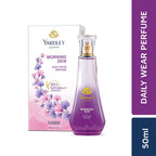Yardley London Morning Dew Perfume for Women, 50ml – 90% Naturally Derived, Fresh Floral Daily Wear Spray | Lily of Valley & Frangipani Floral Fragrance