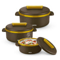 MILTON Micronova Jr. Gift Set Inner Stainless Steel Casserole, Set of 3 (380 ml, 775 ml, 1345 ml)