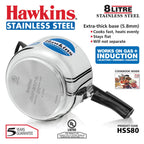 Hawkins Stainless Steel 8 litre Inner Lid Pressure Cooker with Induction Compatible (HSS80)