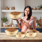 Milton Flora 1500 Insulated Inner Steel Casserole for Roti, 1050 ml