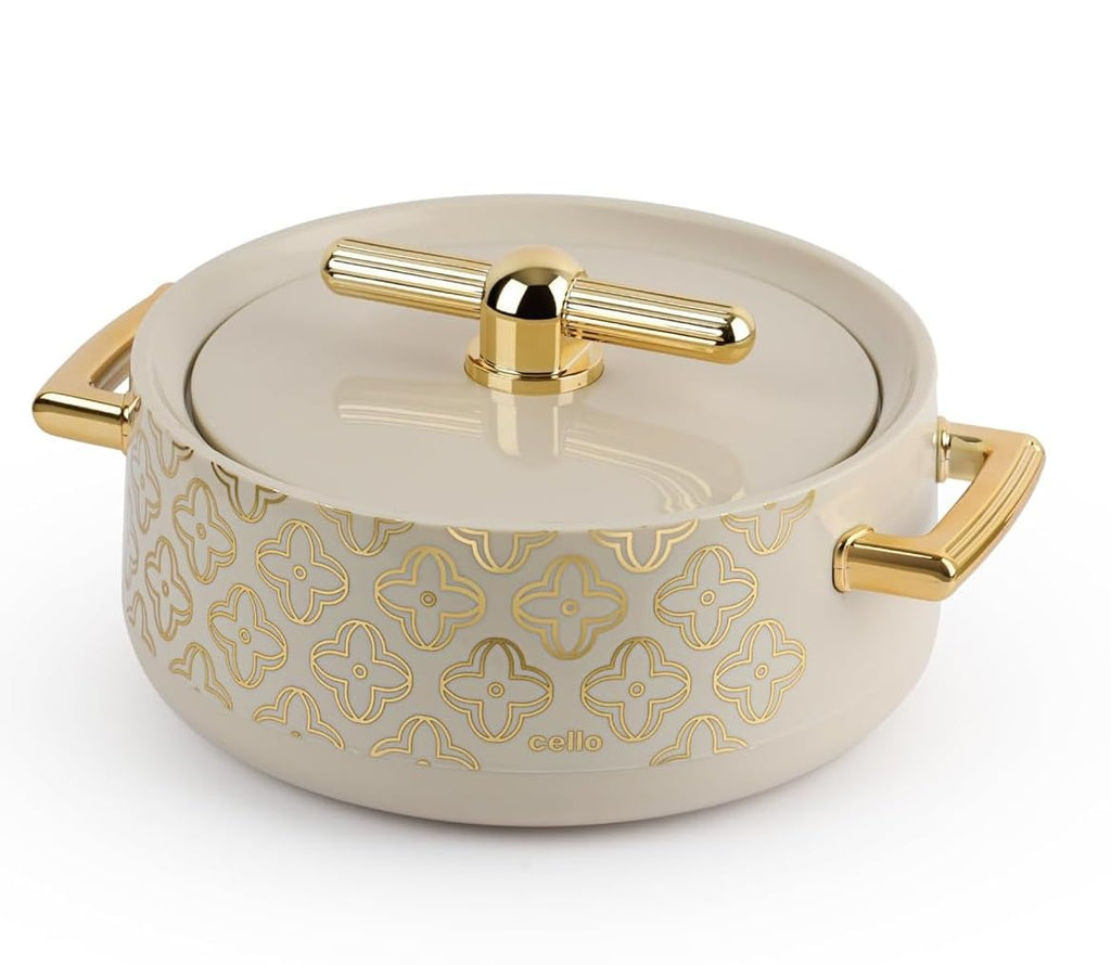 CELLO Jewel NX Insulated Serving Casserole Hot Pot Case for Daily Use 1500 ml, Beige |