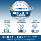 Crompton Surebreeze Hillbriz 1200 Mm (48 Inch) Ceiling Fan (Ivory)5 stars Rated Energy Efficient Fans