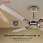 Havells Leganza 4 Blade 1200mm Ceiling Fan (Mist Honey)