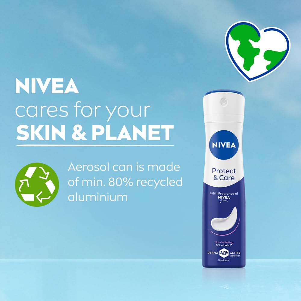 NIVEA Women Protect And Care Fresh Deodorant, 150Ml - Creme, Spray