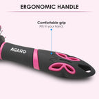 AGARO Delight Round Hair Brush with Strong & flexible boar bristles having Anti static ball tips