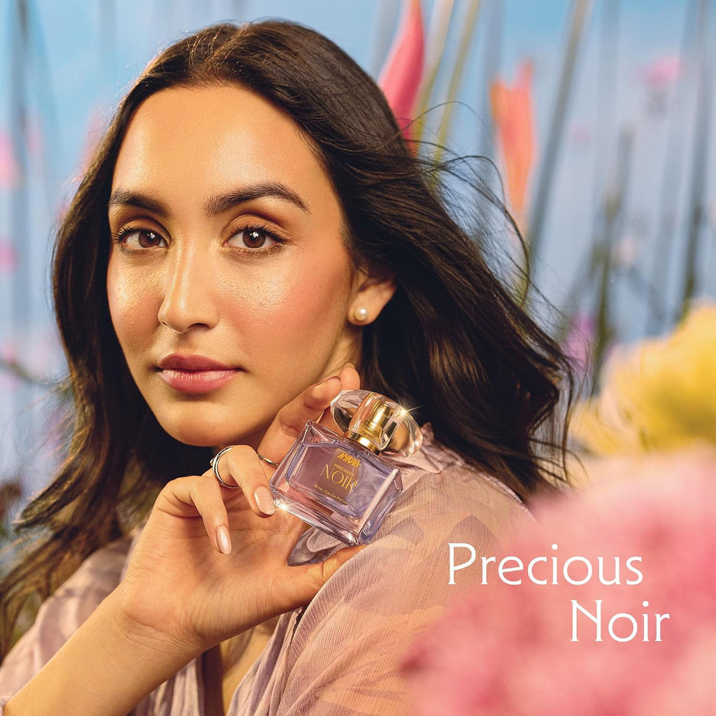 Nykaa Moi Precious Noir Eau De Parfum for Women, Freesia & Apple Scent, 30ml