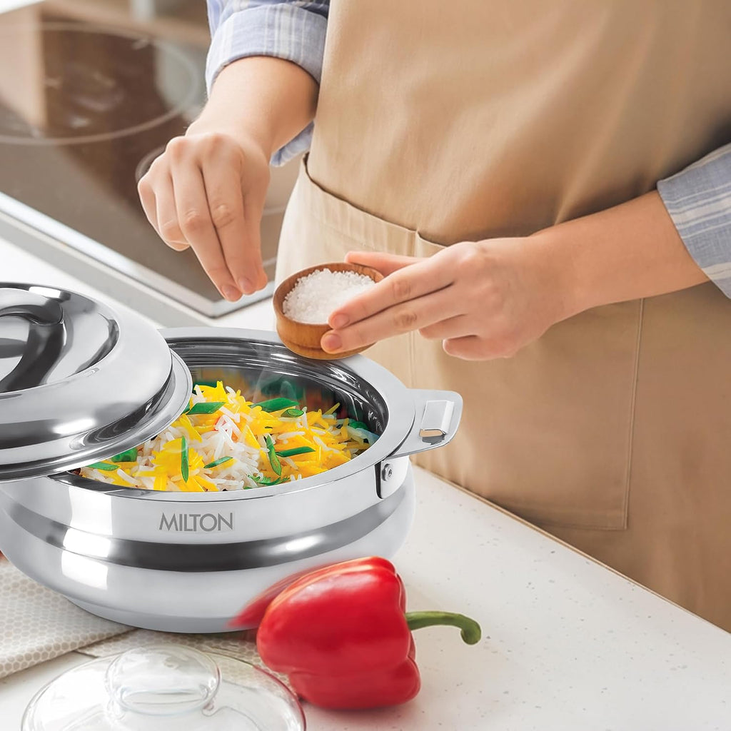 MILTON Sphere 1500 Stainless Steel Casserole, 1.69 Litre, Silver |