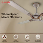 Havells Leganza 4 Blade 1200mm Ceiling Fan (Mist Honey)