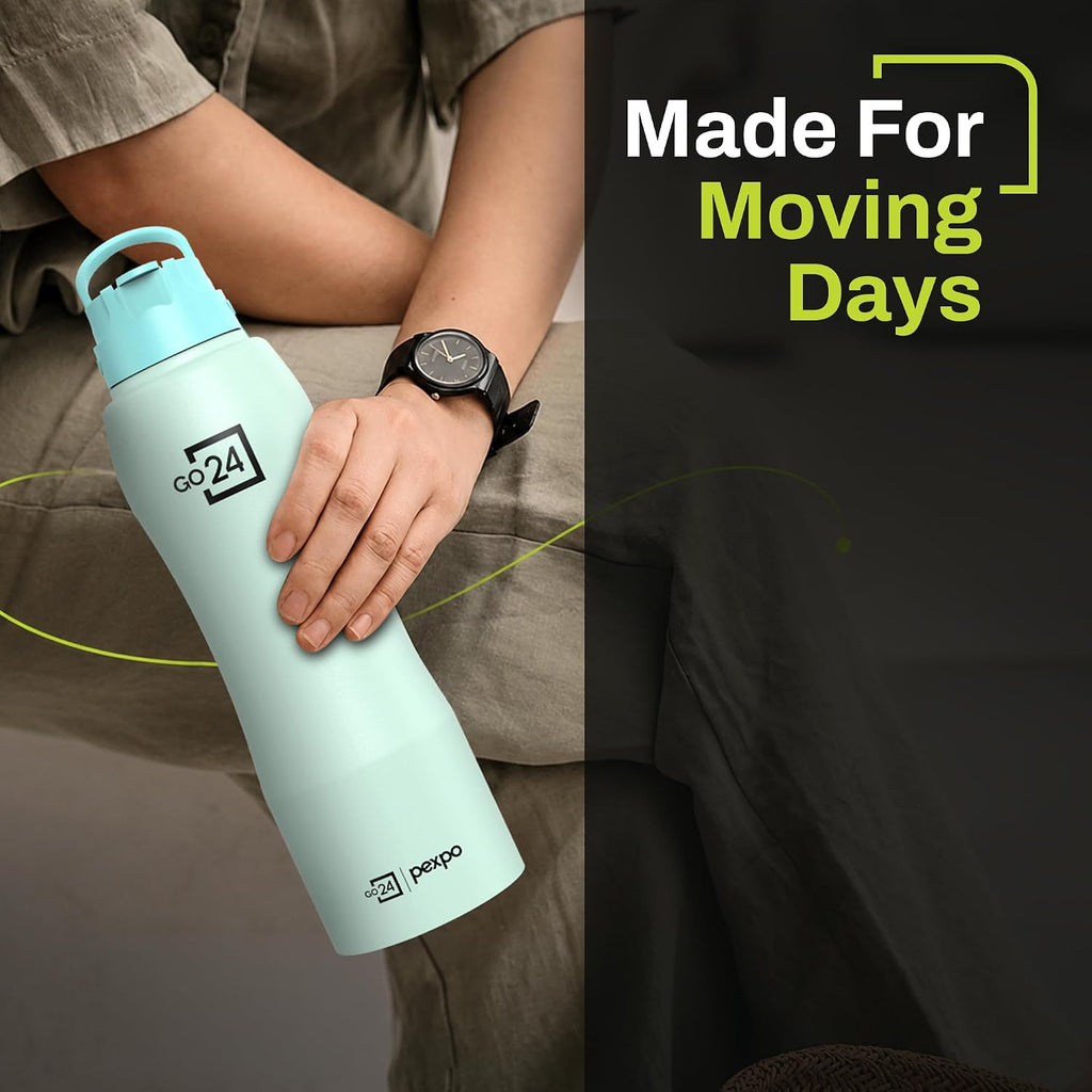Stainless Steel Water Bottle Belly Sea Green 750ml