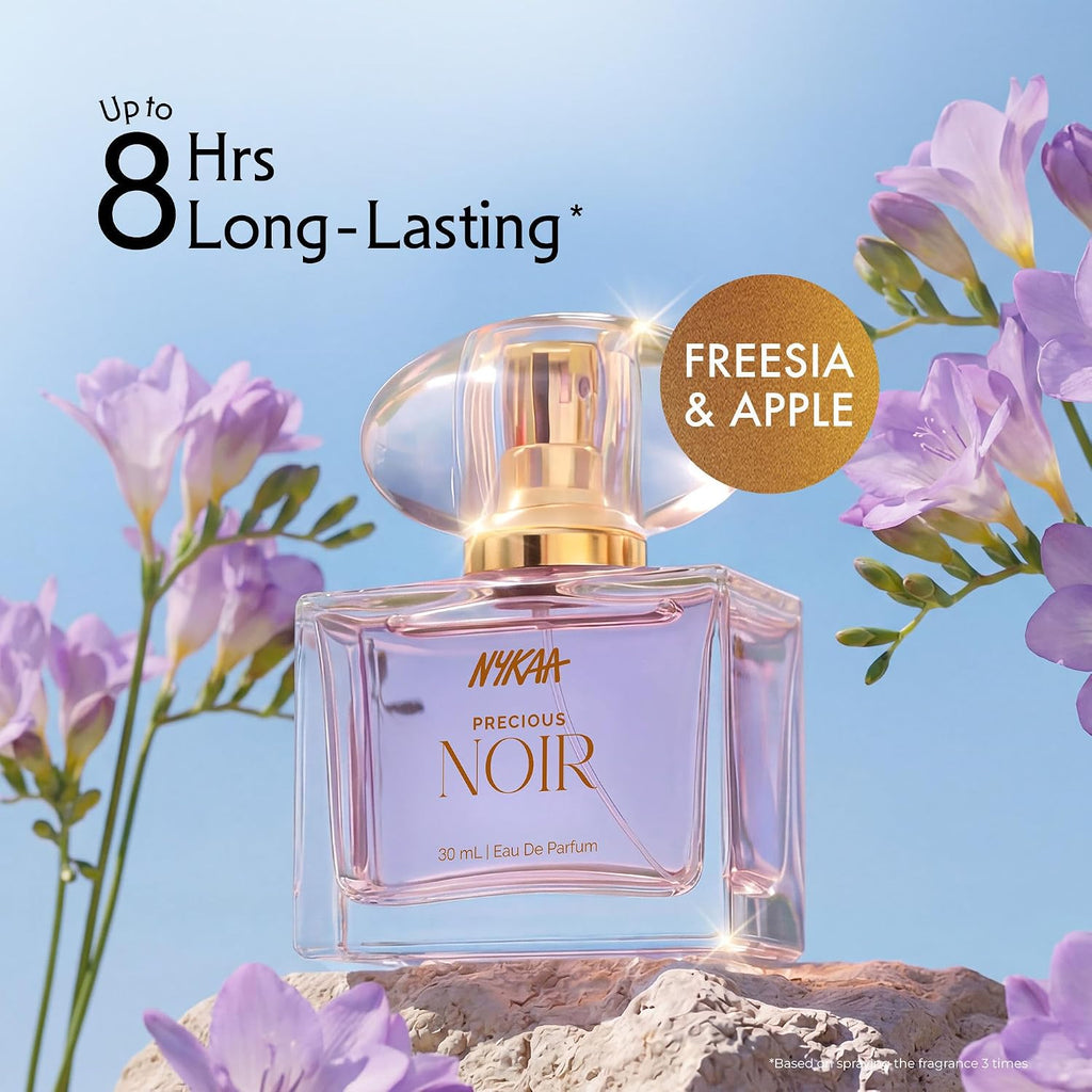 Nykaa Moi Precious Noir Eau De Parfum for Women, Freesia & Apple Scent, 30ml