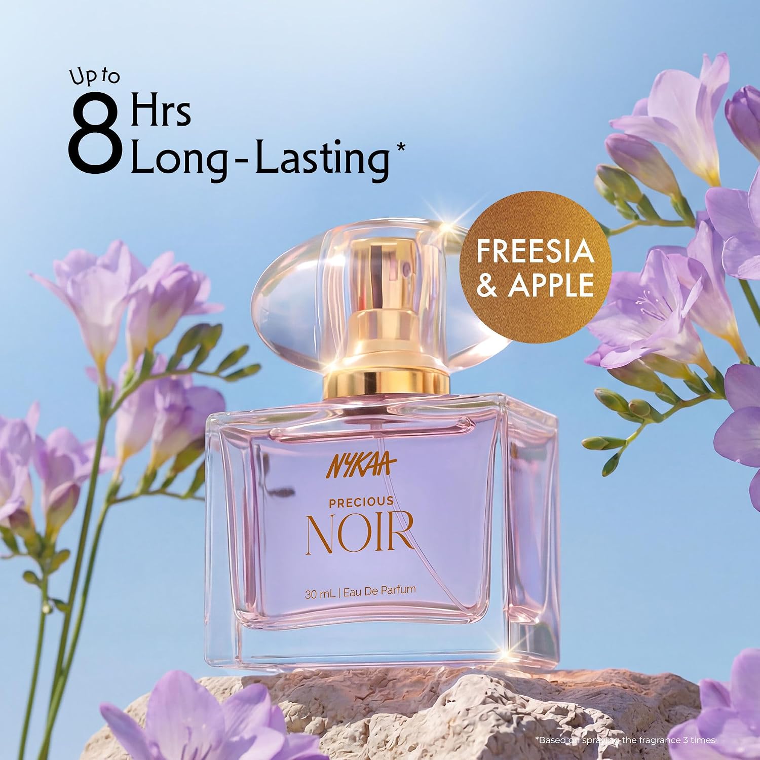 Nykaa Moi Precious Noir Eau De Parfum for Women, Freesia & Apple Scent, 30ml