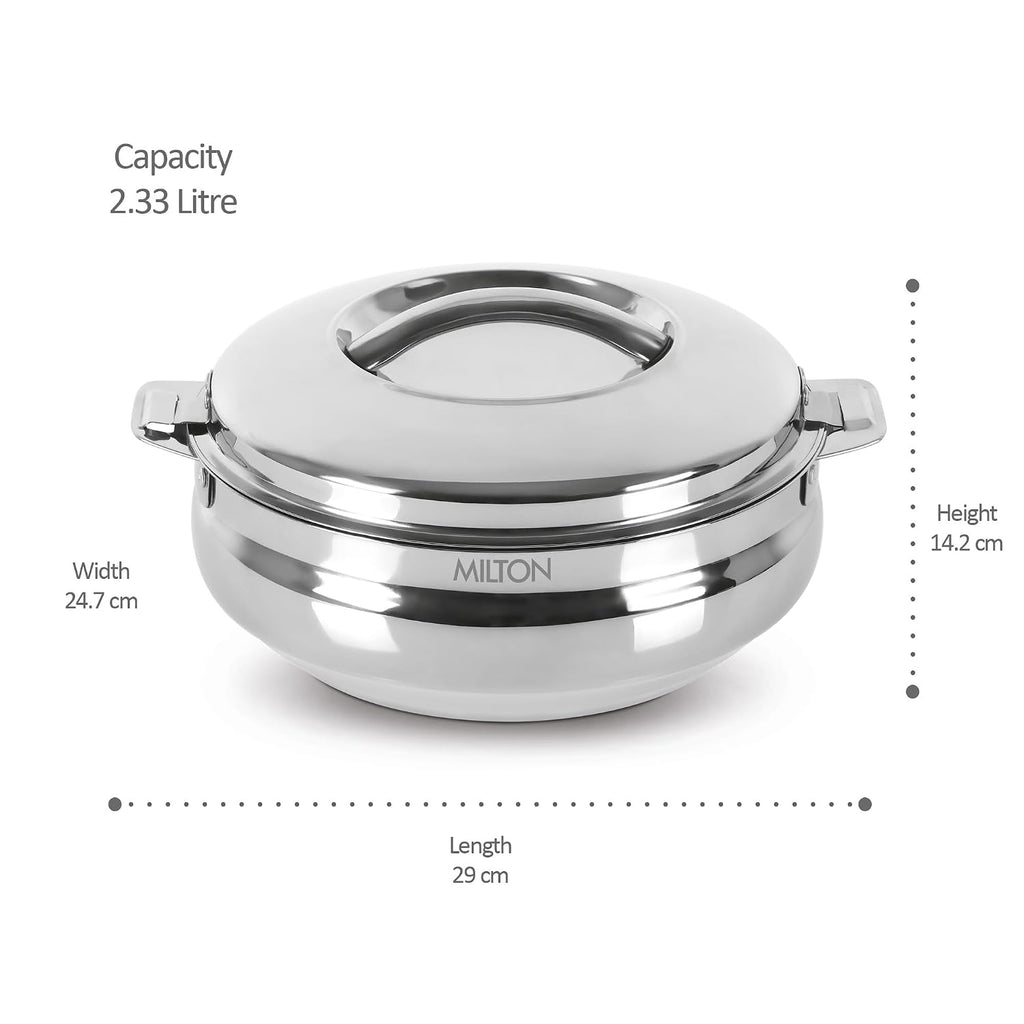 MILTON Sphere 1500 Stainless Steel Casserole, 1.69 Litre, Silver |