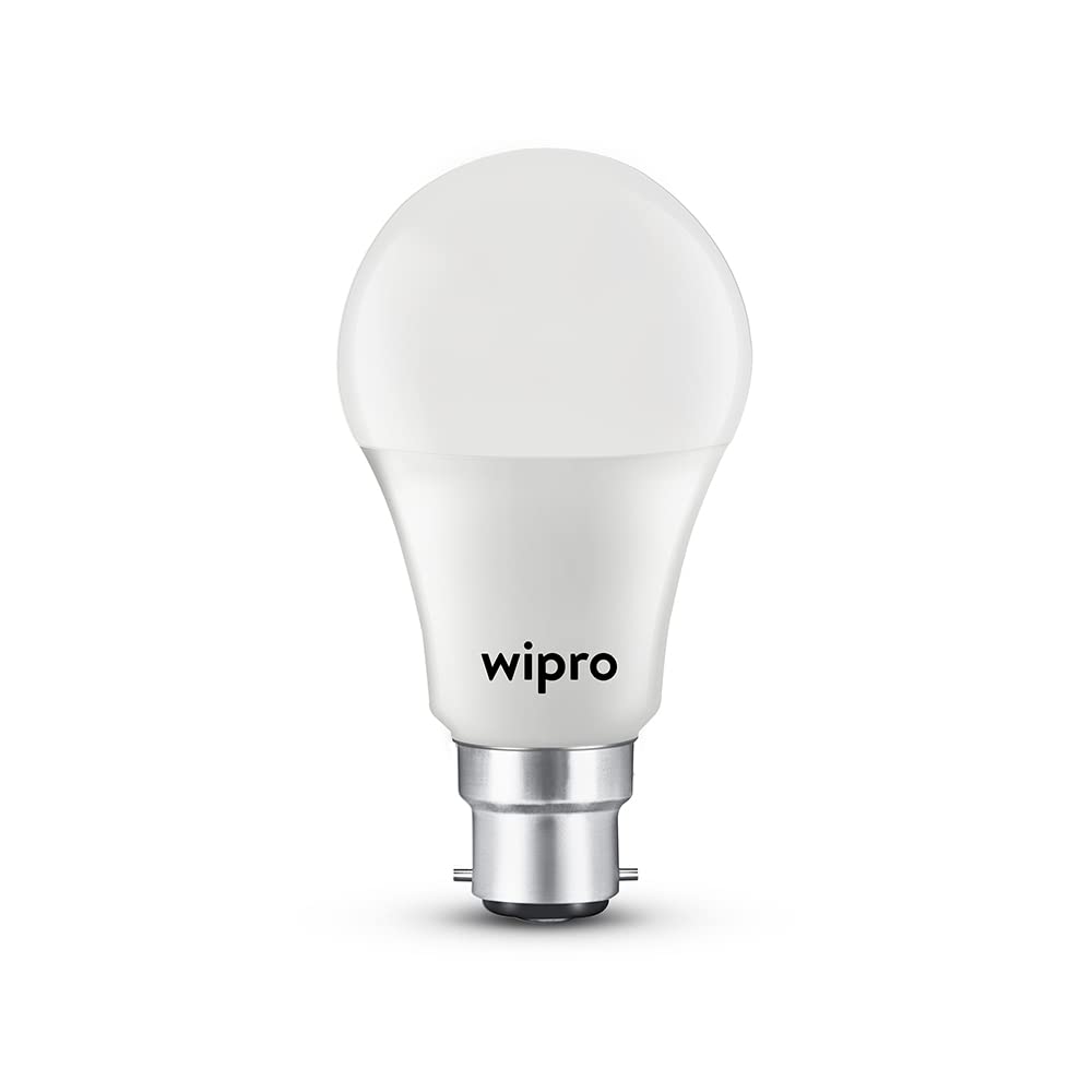 wipro Garnet Base B22 12-Watt LED Bulb (Pack of 6, Cool Day Light)