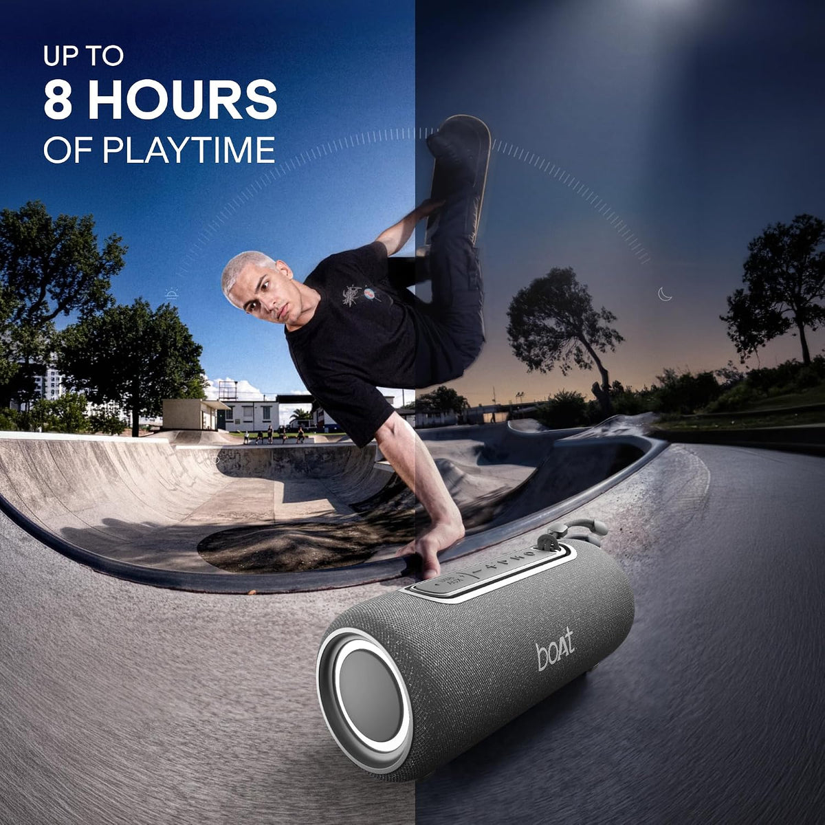 boAt Stone 350 Pro Plus 16W Signature Sound, Up to 8 Hours Playtime, IPX5 Resistance, Type-C Charging, TWS for 2X Power, Built-in Mic, Voice Assistant...