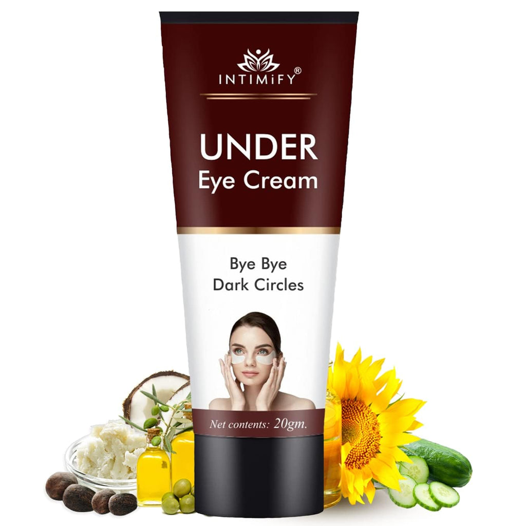 INTIMIFY Under Eye Cream, Dark Circles Removal Cream, Under Eye Cream For Dark Circles & Wrinkles 20 Gm (Pack of 1)
