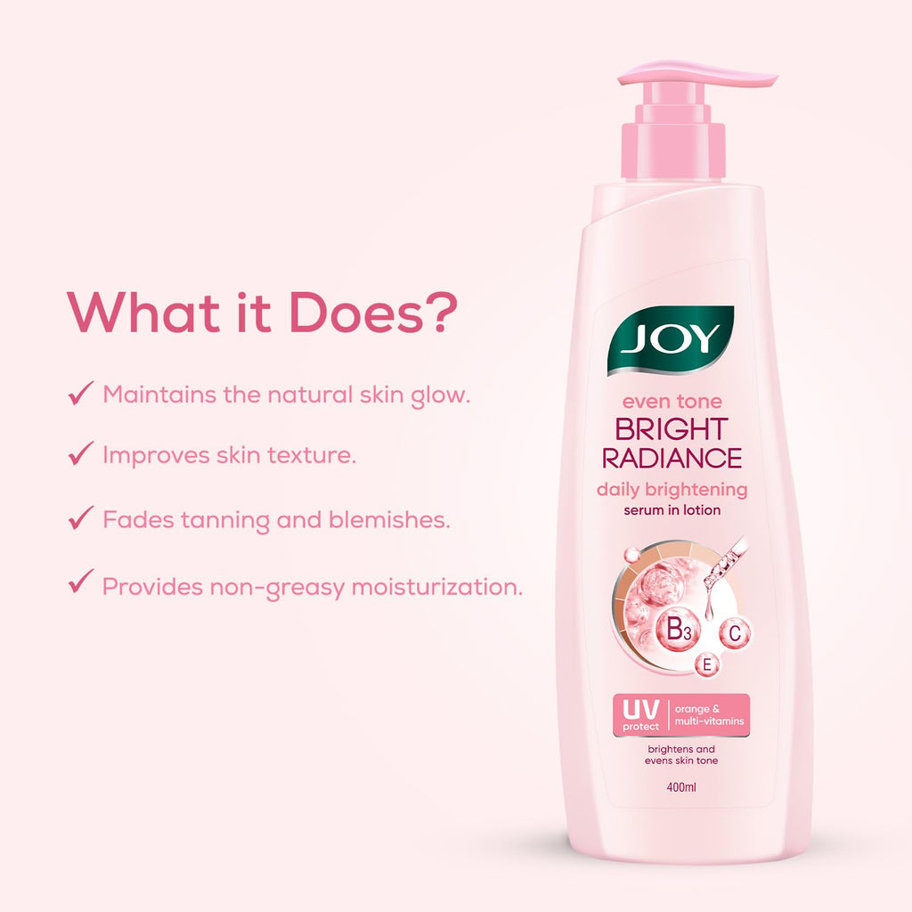 Joy Even Tone Bright Radiance Brightening Summer Body Lotion 400ml