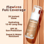 Mamaearth Hydra-Glow Full Coverage Dewy Finish Liquid Foundation With Vitamin C & Turmeric- 30 Ml