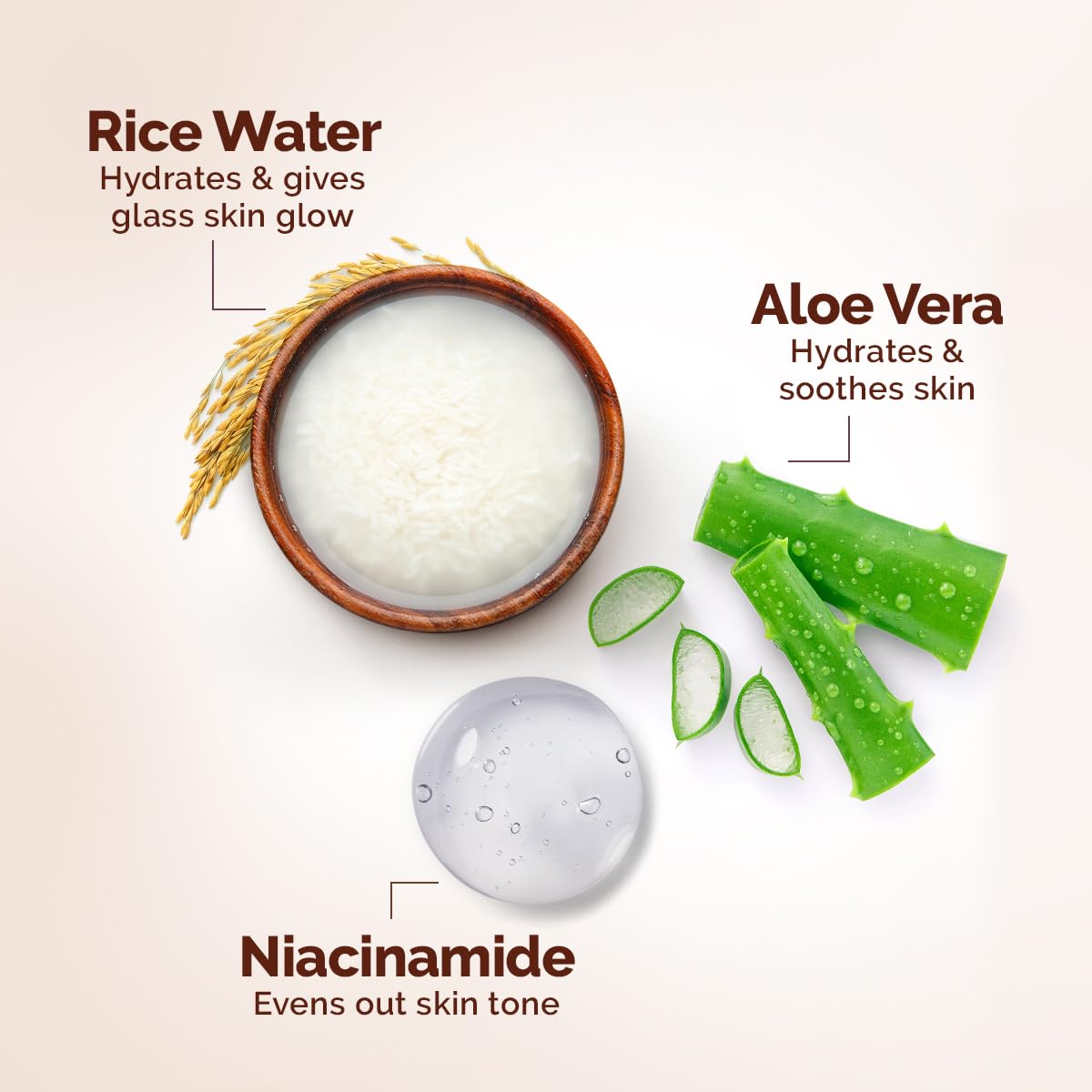 Mamaearth Rice Oil-Free Face Moisturizer With Rice Water & Niacinamide for Glass Skin - 150 g