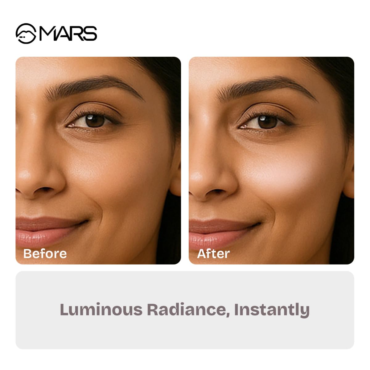 MARS Take A Glow Illuminating Primer + Strobe Cream | 3-in-1 Formula: Moisturiser, Face Primer & Highlighter ,30ml