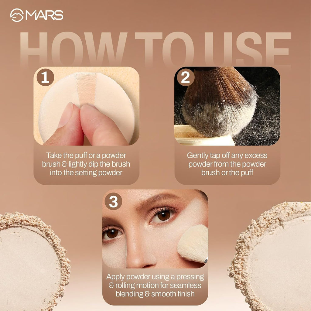 MARS Born To Bake Setting Loose Powder For Oil Control Matte Finish (8.0gm) (VANILLA EXTRACT)