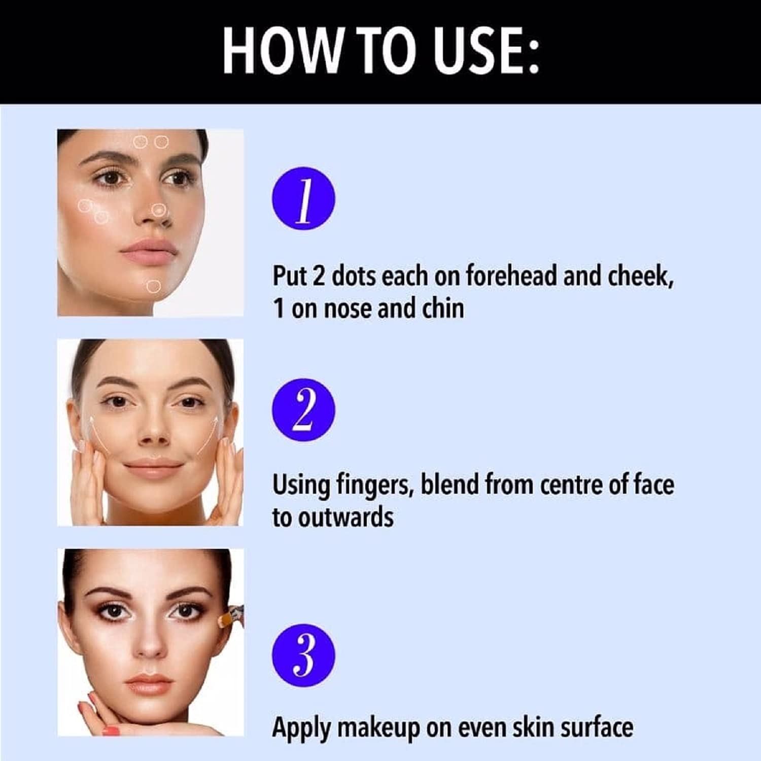 Blue Heaven Flawless Makeup Base Primer | Smooth & Long-Lasting Base,16ml
