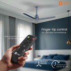 Orient Electric Newly Launched 1200 mm Proton BLDC | BLDC energy saving ceiling fan with Remote |BEE 5-star rated | Saves up to 50% on electricity bills | 3 year warranty by Orient | Steel Blue