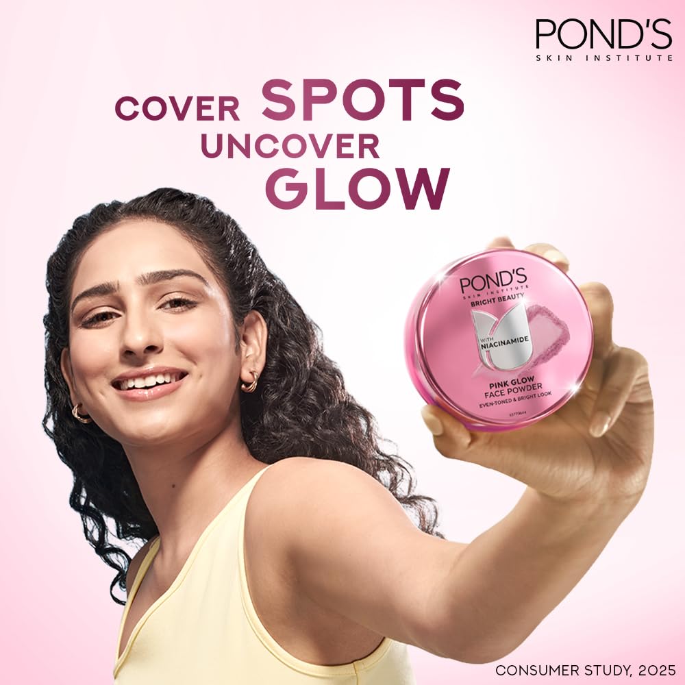POND'S Natural Glow Face Powder, Pink Glow, 30g