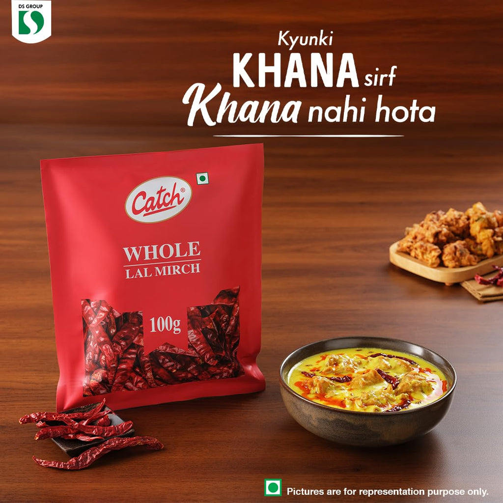 Catch Lal Mirch Whole (100g) | Dry Red Chilli Whole