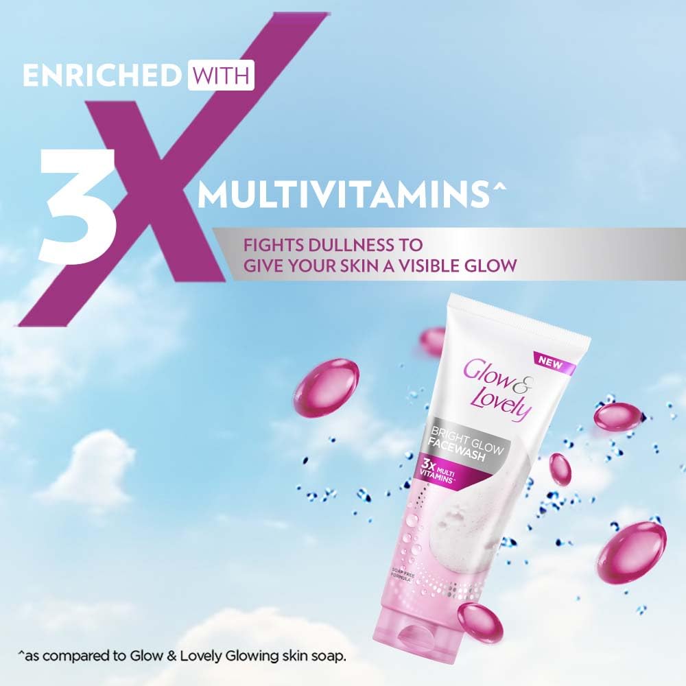 Glow & Lovely Bright Glow Facewash 100g