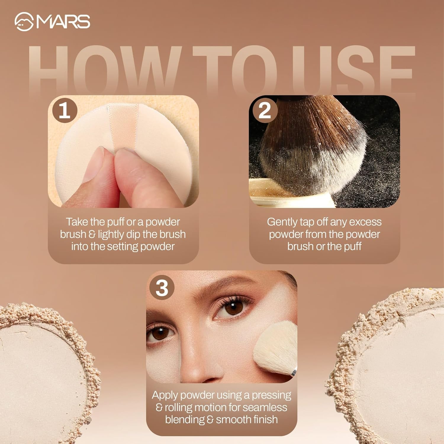 MARS Born To Bake Setting Loose Powder For Oil Control Matte Finish (8.0gm) (TRANSLUCENT)